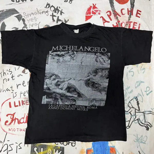 [BUNJANG] 90s Michelangelo Art Tee XL / 90s 미켈란젤로 아트티 xl