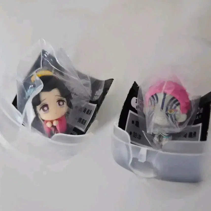 [BUNJANG] Demon Slayer Mugen Train Akaza & Koyuki Gacha Figures Bundle / (새상품) 귀멸의 칼날 대롱가챠 무한성 아카자&코유키 일괄