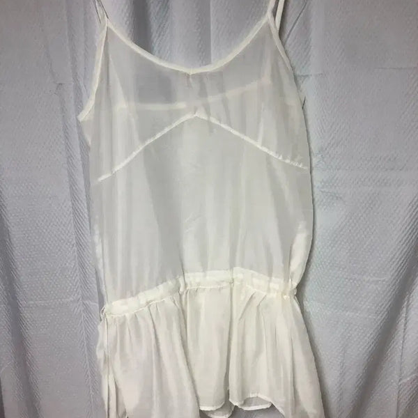 [BUNJANG] White Layered Sleeveless Top / 화이트 레이어드 슬리브리스