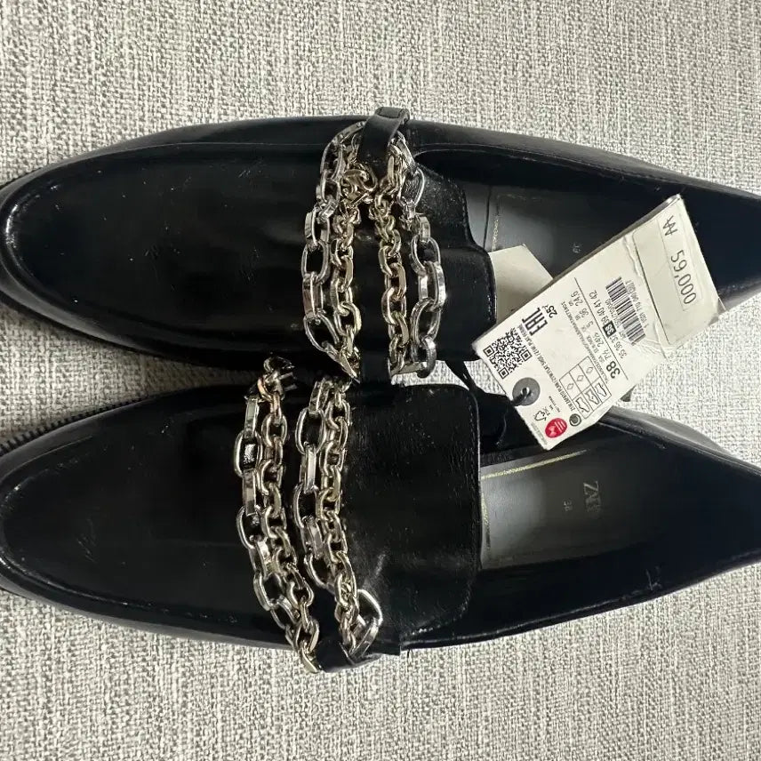 [BUNJANG] Zara Women's Chain Loafers Size 38 / zara 자라 38사이즈 여성 체인로퍼