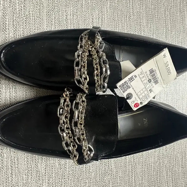 [BUNJANG] Zara Women's Chain Loafers Size 38 / zara 자라 38사이즈 여성 체인로퍼