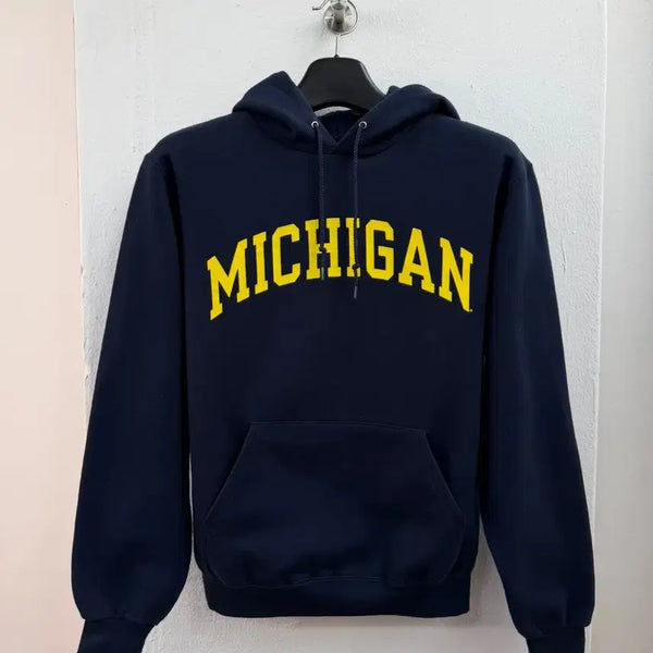 [BUNJANG] Champion Michigan Hoodie Navy / 챔피온 미시간 후드 티셔츠