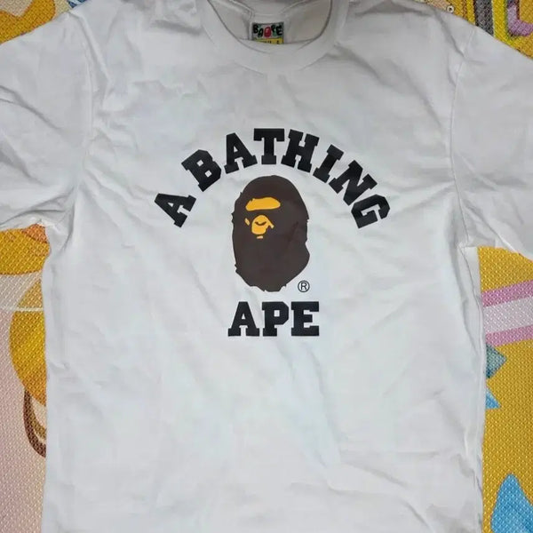 [BUNJANG] BAPE White Short Sleeve T-Shirt S / 베이프 반팔