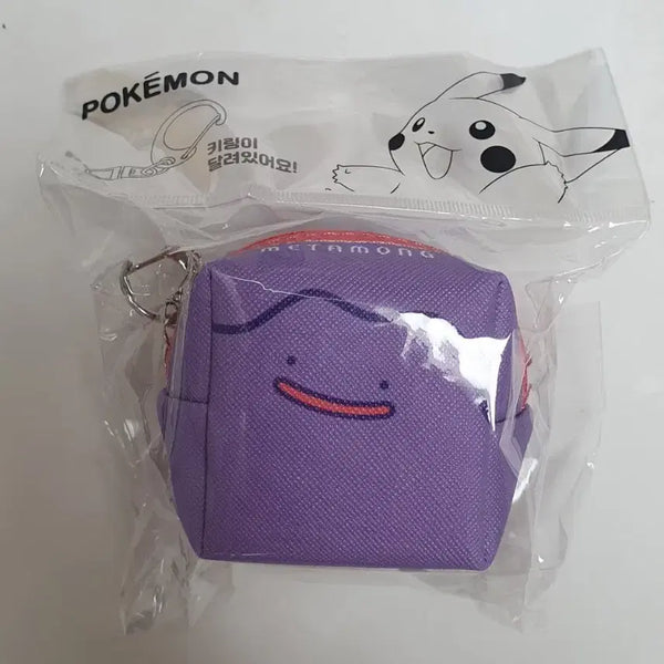 [BUNJANG] Pokemon Ditto Square Cube Pouch Keychain / 포켓몬스터 메타몽 사각 큐브 파우치 키링