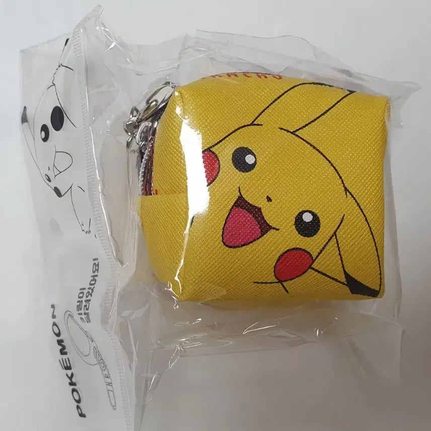 [BUNJANG] Pokemon Pikachu Square Cube Pouch Keyring / 포켓몬 피카츄 사각 큐브 파우치 키링 새상품