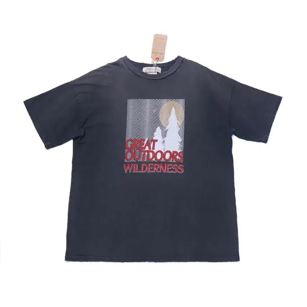 [BUNJANG] Remi Relief Washed Black Graphic T-Shirt (Size M) / 레미릴리프(Remi Relief) 그래픽 티셔츠
