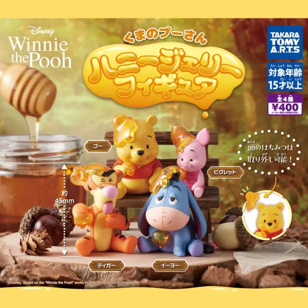 [BUNJANG] Disney Winnie the Pooh Honey Jelly Figure Set (4 Types) / (새상품) 디즈니 곰돌이 푸 허니젤리 피규어 4종 풀세트