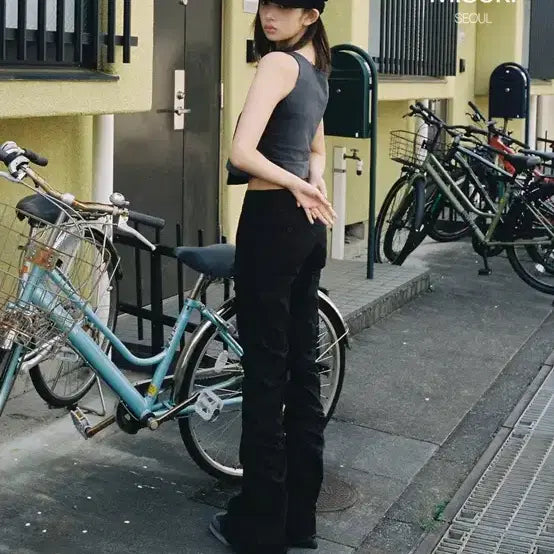 [BUNJANG] Miseki Seoul Tokyo Shirring Turban Cap - Black / 미세키서울 Tokyo shirring turban cap BLACK