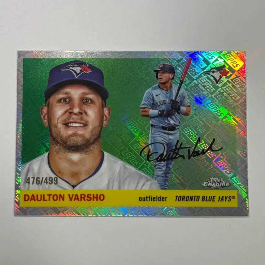 [BUNJANG] Dalton Barasho Toronto 2023 Rookie Auto 499 Platinum Baseball Card / 토론토 달튼 바쇼 인쇄오토 499한정 탑스크롬 플래티넘 야구 카드