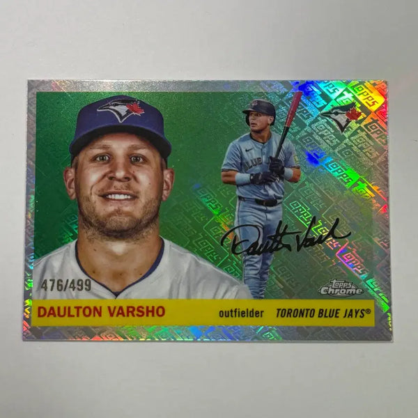 [BUNJANG] Dalton Barasho Toronto 2023 Rookie Auto 499 Platinum Baseball Card / 토론토 달튼 바쇼 인쇄오토 499한정 탑스크롬 플래티넘 야구 카드