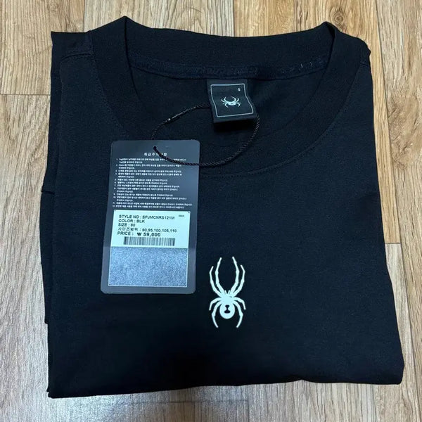 [BUNJANG] Spyder Black Short-Sleeve T-Shirt (Size S) / @ 스파이더 반팔 티셔츠 블랙 S(90) 새상품