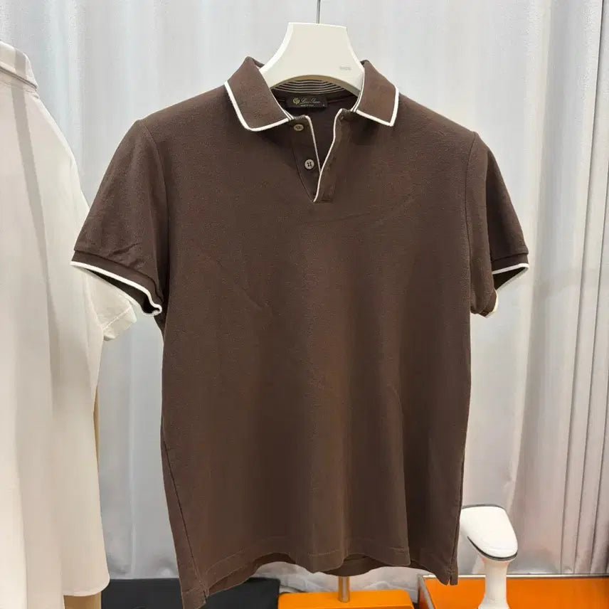 [BUNJANG] Loro Piana Cotton Polo Collar T-Shirt / 로로피아나 코튼 폴로 카라티셔츠