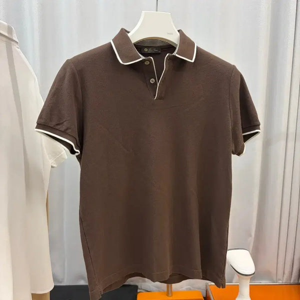 [BUNJANG] Loro Piana Cotton Polo Collar T-Shirt / 로로피아나 코튼 폴로 카라티셔츠