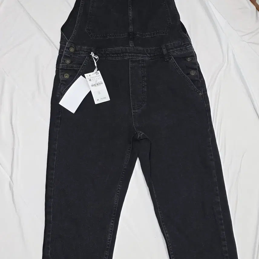 [BUNJANG] Zara Black Denim Overalls M / (새상품)자라 자라 블랙 데님 오버롤 M(멜빵바지)
