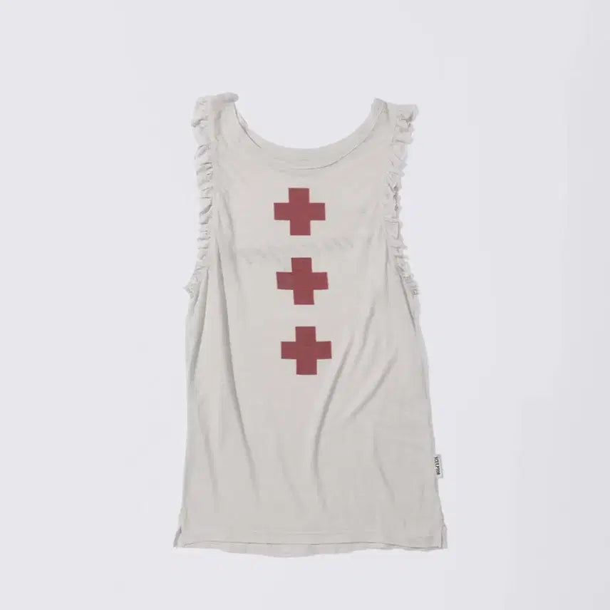 [BUNJANG] Sculptor Emergency Muscle Tank Top White / 스컬프터 탱크탑 Emergency Muscle Tank Top White