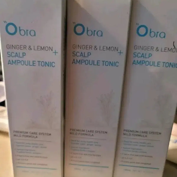 [BUNJANG] Obra Ginger & Lemon Scalp Ampoule Tonic 150ml / (새상품) 오브라 진저&레몬 스칼프 앰플 토닉 150ml