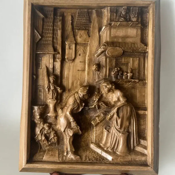 [BUNJANG] German Vintage Renaissance Landscape Engraving Print / 독일 빈티지  르네상스 풍경 조각 판화