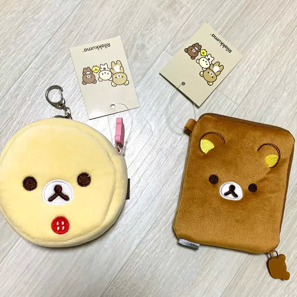 [BUNJANG] Rilakkuma Korilakkuma Coin Pouch Set / (2개일괄가격) 리락쿠마 코리락쿠마 동전지갑 파우치 세트