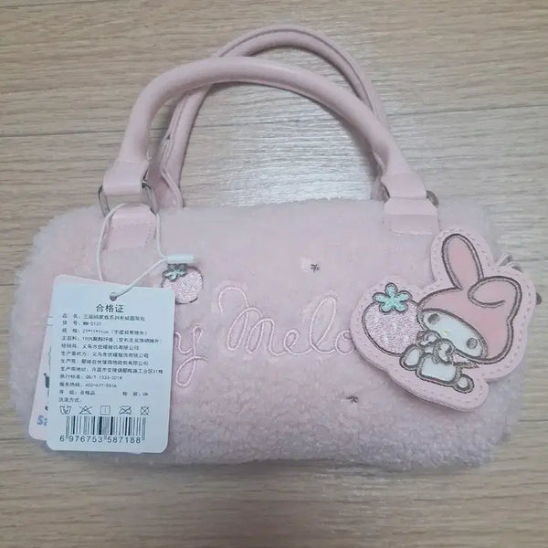 [BUNJANG] My Melody Cylindrical Handbag Shoulder Bag Pouch / 마이멜로디 원통 핸드백 숄더백 가방 파우치