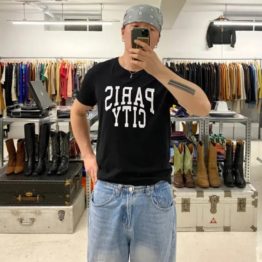 [BUNJANG] BEAMS Paris City T-Shirt / 빔즈 파리 시티 티셔츠