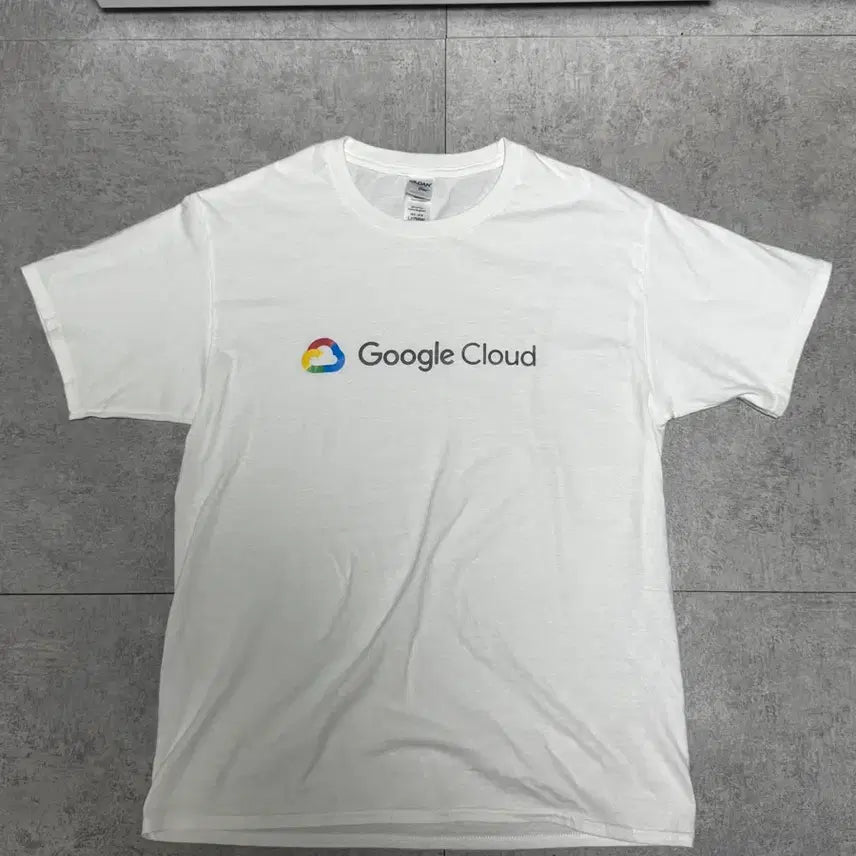 [BUNJANG] Google Cloud Short Sleeve T-Shirt White (L) / [L] 구글 클라우드 반팔 티셔츠 화이트