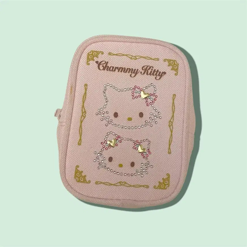 [BUNJANG] Sanrio Classic Charmmy Kitty Cubic Pouch / 산리오 고전 챠미키티 큐빅 파우치 손수건 stc 히메갸루 모리걸 미소녀