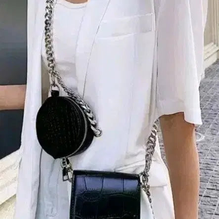 [BUNJANG] Chain Bag Set / 체인가방2개