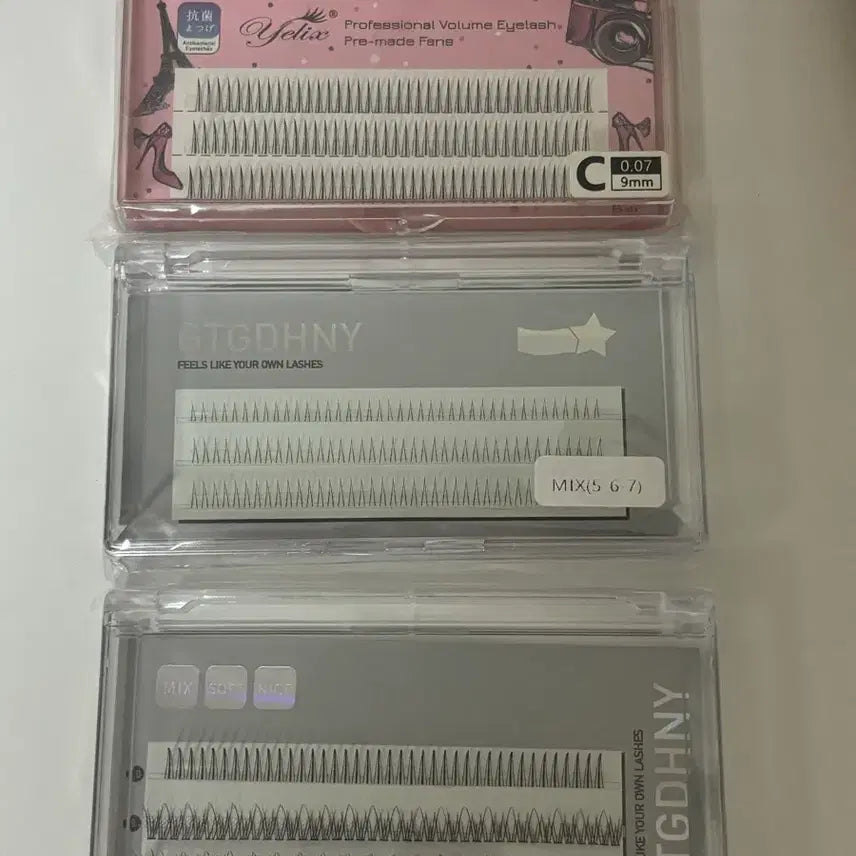 [BUNJANG] GTGDHNY Volume Eyelash Extensions (3 Bottles) / 글루 속눈썹 3통