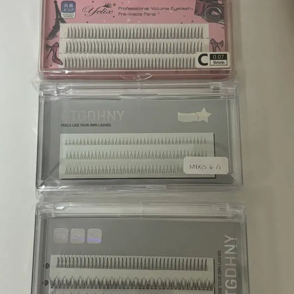 [BUNJANG] GTGDHNY Volume Eyelash Extensions (3 Bottles) / 글루 속눈썹 3통