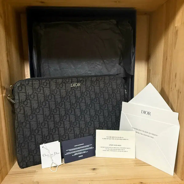 [BUNJANG] Dior Oblique Jacquard Clutch Bag / 디올 오블리크 클러치백 (정품)