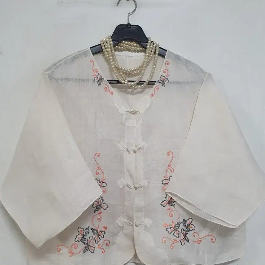 [BUNJANG] Ramie Jukori with Embroidery / N6643 모시 저고리.자수.한복.삼베.마
