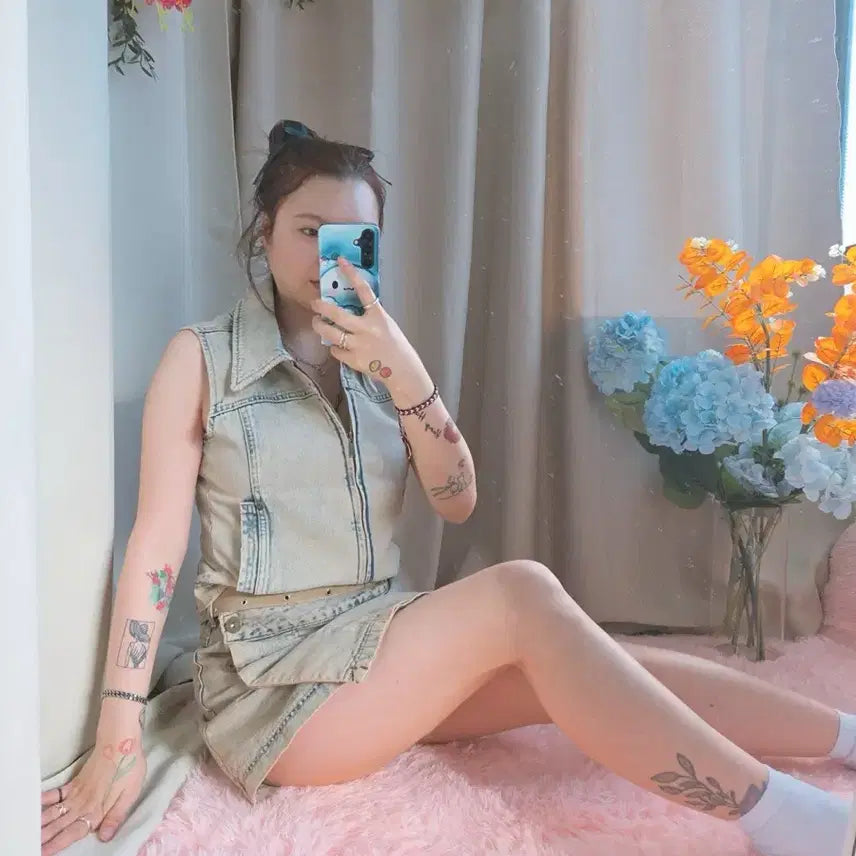 [BUNJANG] Matin Kim Denim Vest / 마뗑킴 데님 조끼