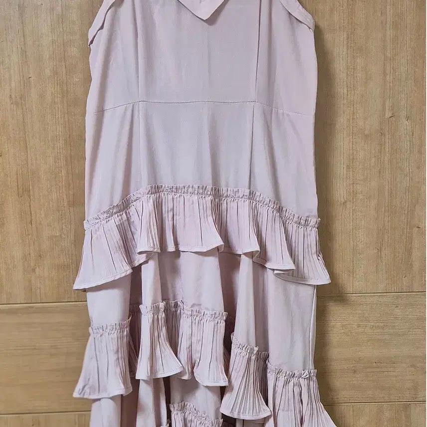 [BUNJANG] V-neck Bustier Dress (Light Pink) / 뷔스티에 원피스(연핑크)