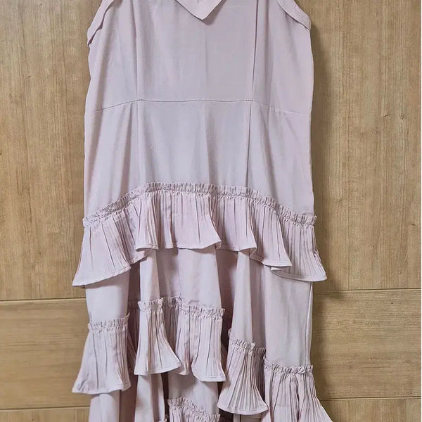 [BUNJANG] V-neck Bustier Dress (Light Pink) / 뷔스티에 원피스(연핑크)
