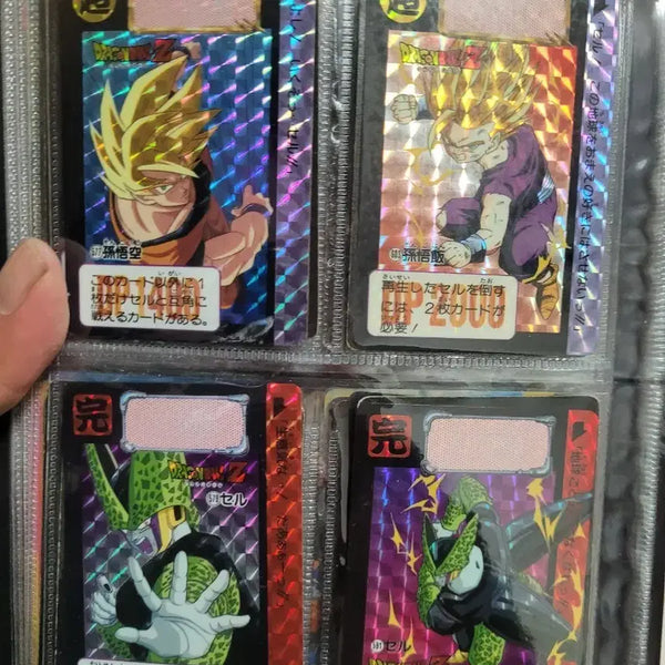 [BUNJANG] Dragon Ball Z Prism Card Set - Cell Saga (4 Cards) / 드래곤볼Z 프리즘카드 4장 세트셀편
