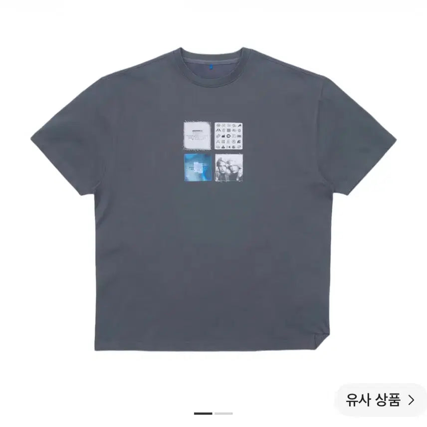 [BUNJANG] Ader Error Mati T-Shirt Charcoal XL / 아더에러 마티 티셔츠 차콜 XL사이즈 (Mati T-Shirt)