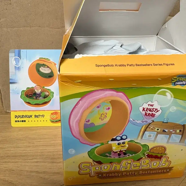 [BUNJANG] SpongeBob SquarePants Krabby Patty Figurines (SpongeBob, Sandy) / 스폰지밥 게살버거 다람이 버거