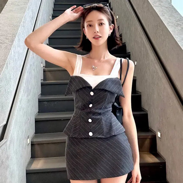 [BUNJANG] Ongnel Two-Piece Set / 엉넬 투피스 세트 수입의류 제이지 애셔 드오브