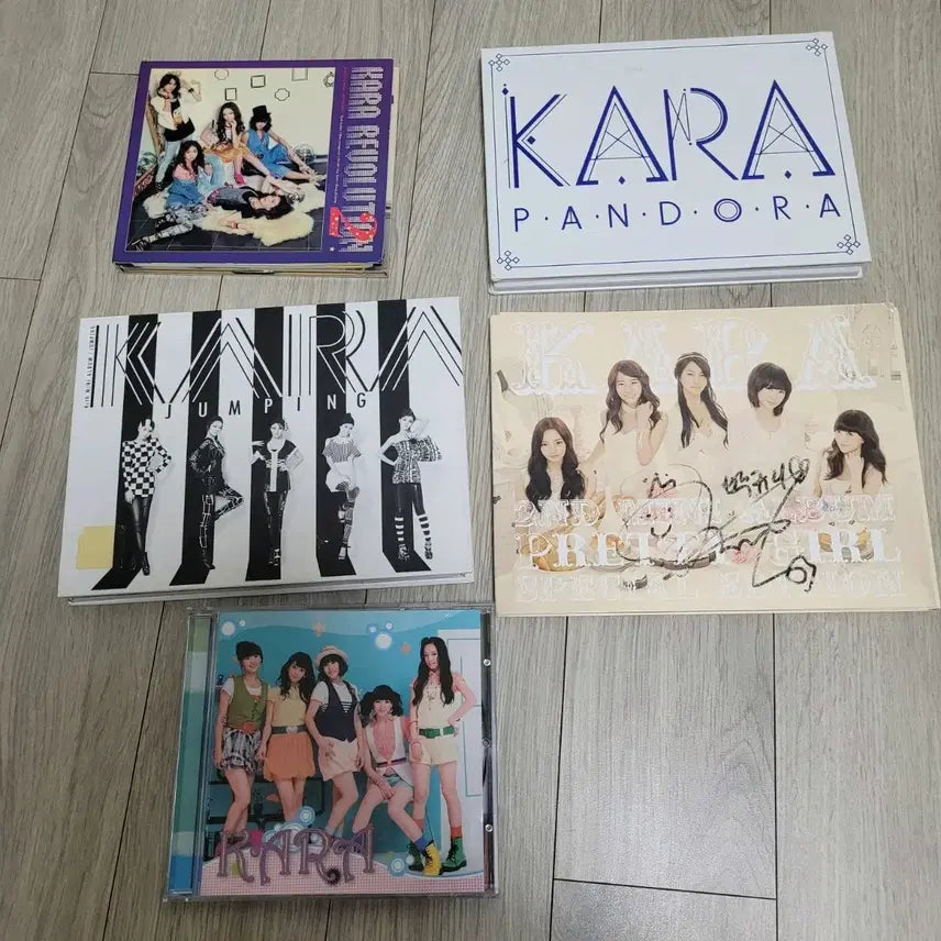[BUNJANG] KARA 5 Album Bundle Set (Jumping, Pandora, Revolution, Honey, Rock U) / 카라 KARA 앨범 5종 점핑 판도라 레볼루션 허니 락유