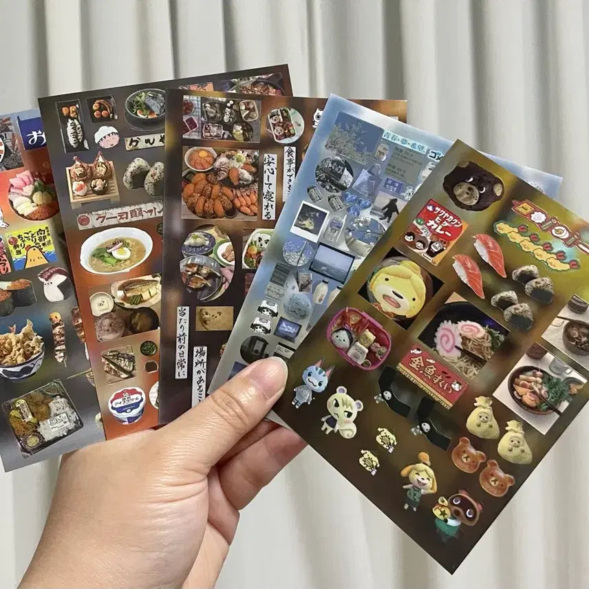 [BUNJANG] Japanese Food & Character Sticker Bundle (30 pcs) / 일본음식, 일본풍 스티커 일괄판매(30장)