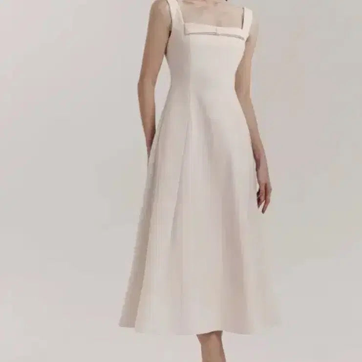 [BUNJANG] Grace Yu Marina Ribbon Dress (Beige, Size M) / 그레이스유-마리나 리본원피스 (M사이즈) 베이지