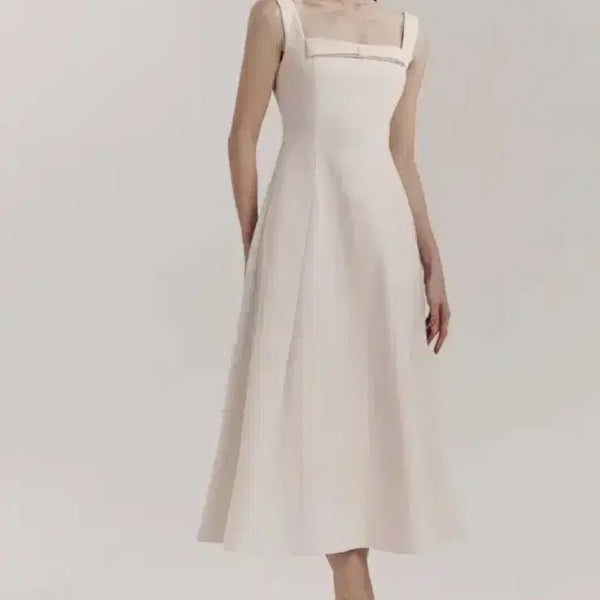 [BUNJANG] Grace Yu Marina Ribbon Dress (Beige, Size M) / 그레이스유-마리나 리본원피스 (M사이즈) 베이지