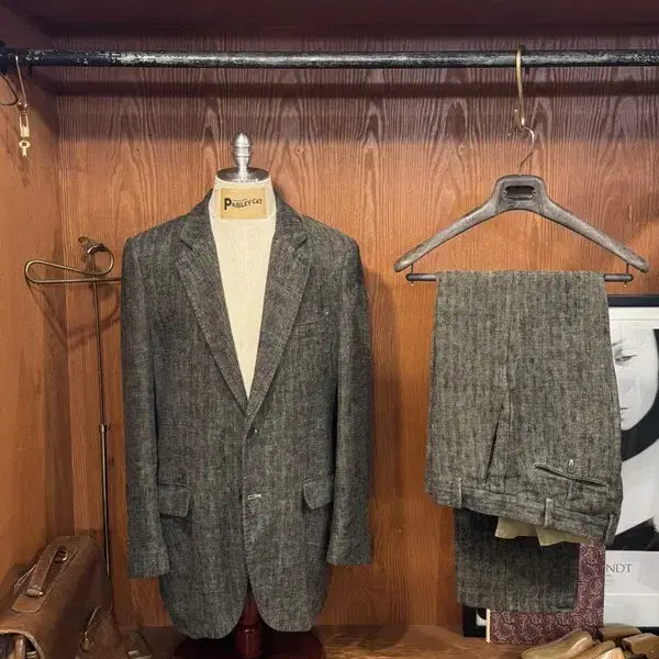[BUNJANG] CP Company Linen Herringbone Suit 105 / 시피컴퍼니 린넨 수트 105
