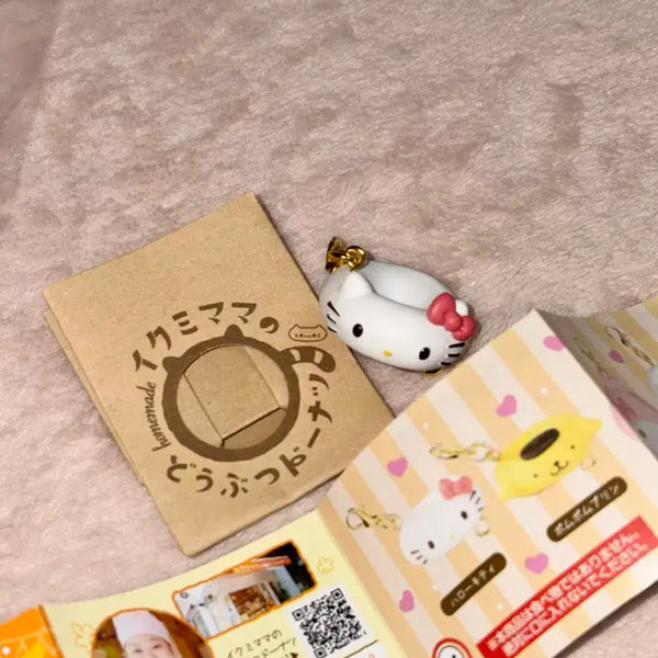 [BUNJANG] Sanrio Hello Kitty Donut Bread Kitty Strap Keychain / 산리오 헬로키티 가챠 도넛 빵 키티스트랩 키링 줄줄이