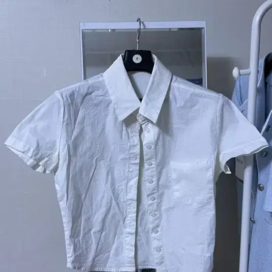 [BUNJANG] Fayejade White Short Sleeve Shirt / 페일제이드 반팔셔츠