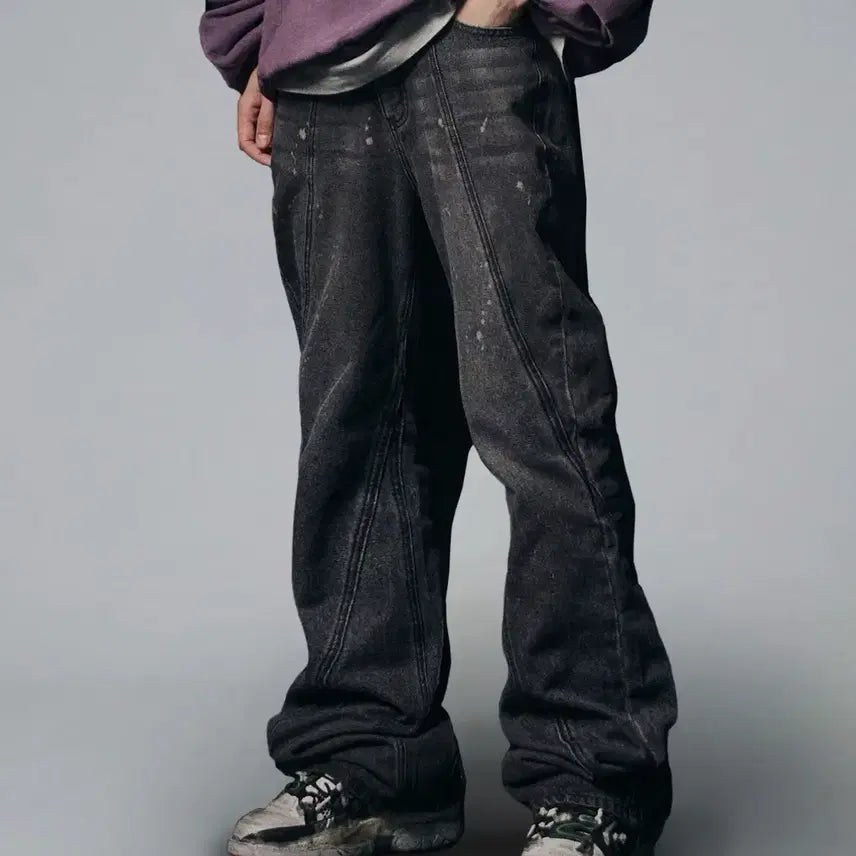 [BUNJANG] NOT FOR NERDS Curved Dirty Wash Bootcut Denim / 낫포너드 Curved Dirty Wash Bootscut Denim