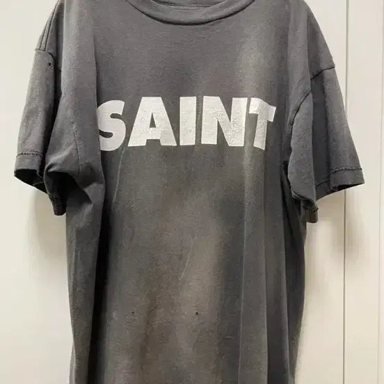[BUNJANG] Saint Michael Nin Homage T-Shirt / (M)세인트미카엘 반팔 nin오마쥬
