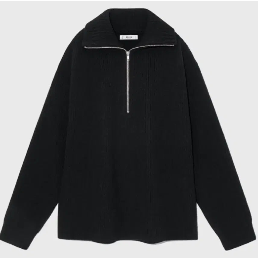 [BUNJANG] Vellie Acute Half-Zip Knit Black M Size / 벨리에 어큐트 하프집업 니트 블랙 M사이즈