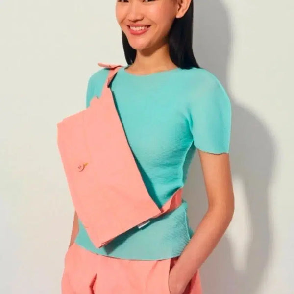 [BUNJANG] PLEATS PLEASE Issey Miyake July Monthly Stretch Top / PLEATS PLEASE 이세이미야케 7월 먼슬리 탑 새상품