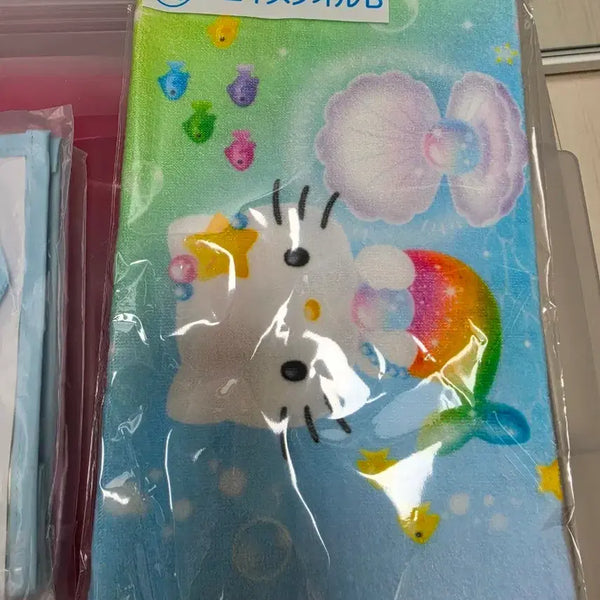 [BUNJANG] Sanrio Ichiban Kuji Mermaid Kitty "B Prize" Face Towel / 키티 쿠지 11번상 11등 타올 수건 페이스타월 제일복권 머메이드 산리오